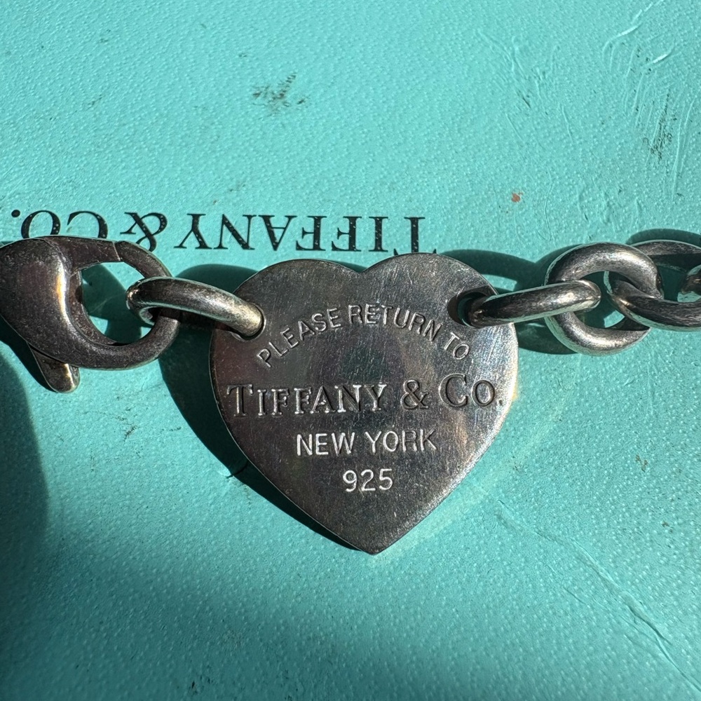 Authentic Tiffany heart tag choker